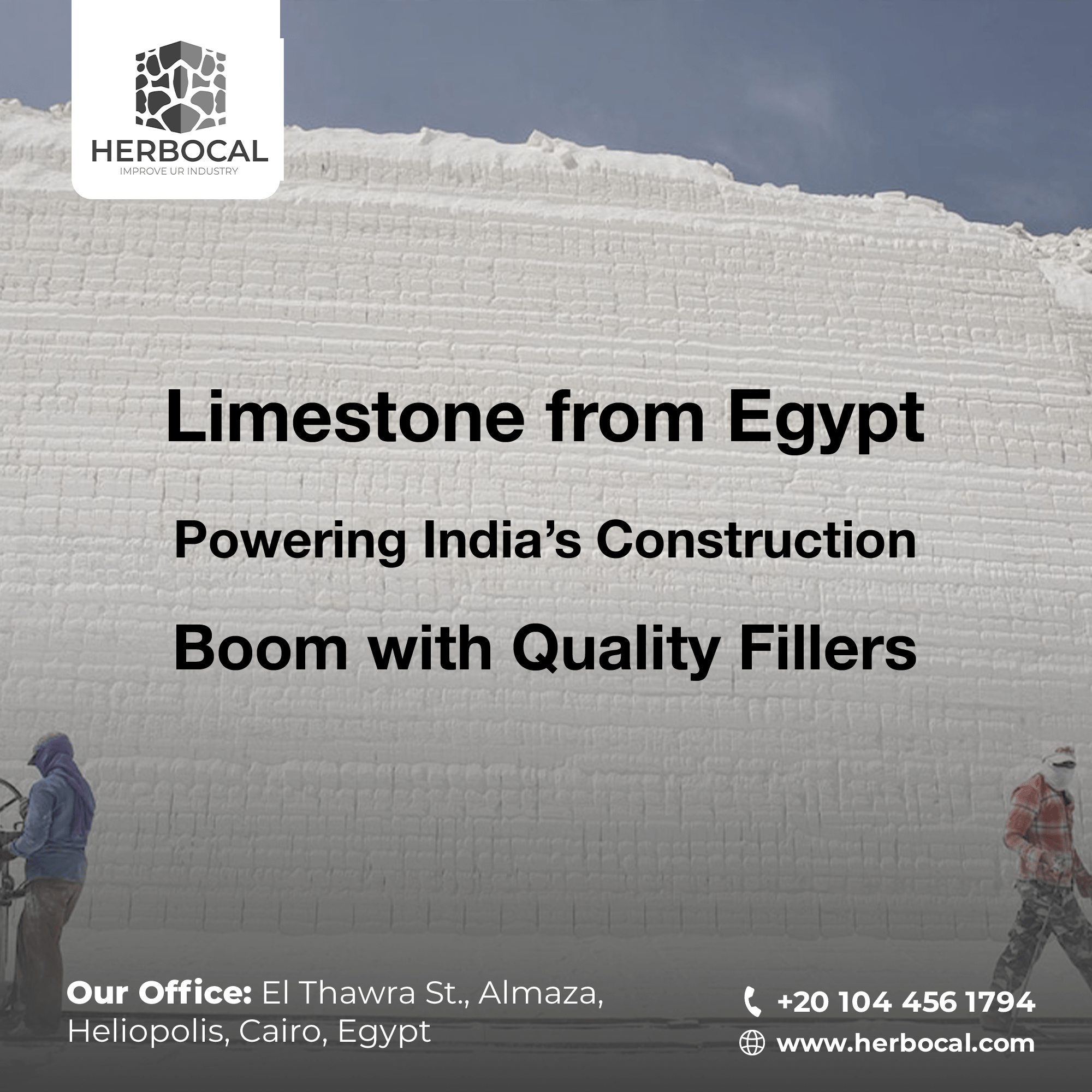 Limestone from Egypt: Powering India’s Construction Boom with Quality Fillers