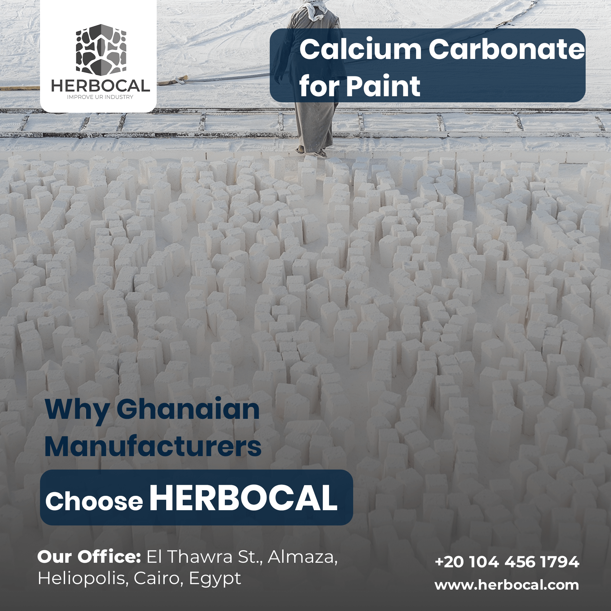 Calcium Carbonate for Paint Why Ghanaian Manufacturers Choose HERBOCAL