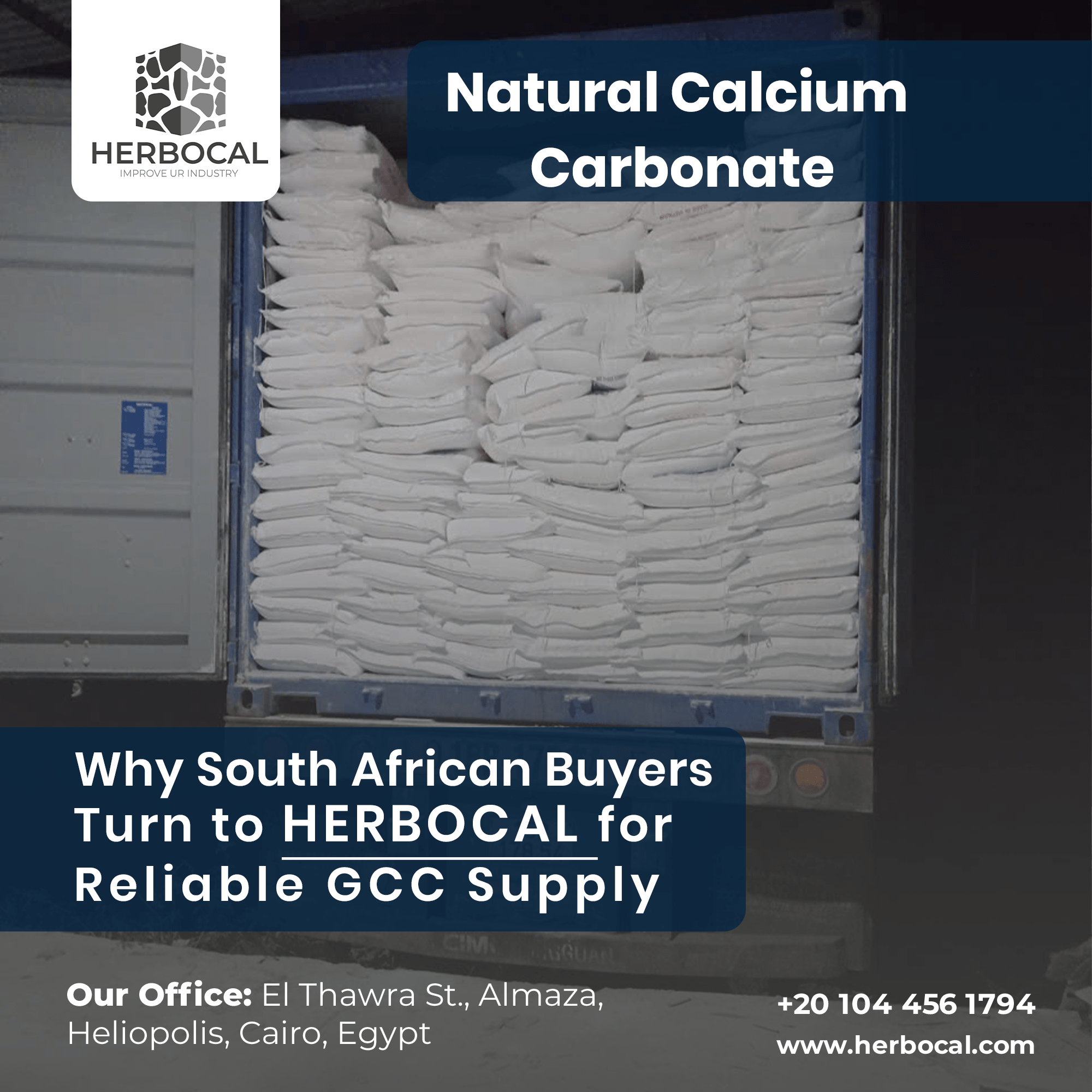 Natural Calcium Carbonate: Why South African Buyers Turn to HERBOCAL for Reliable GCC Supply